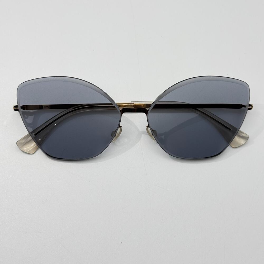 Mykita Sunglasses Studio 10.2 Col 342 Gold Cat Eye Butterfly Oversize Frame 62mm